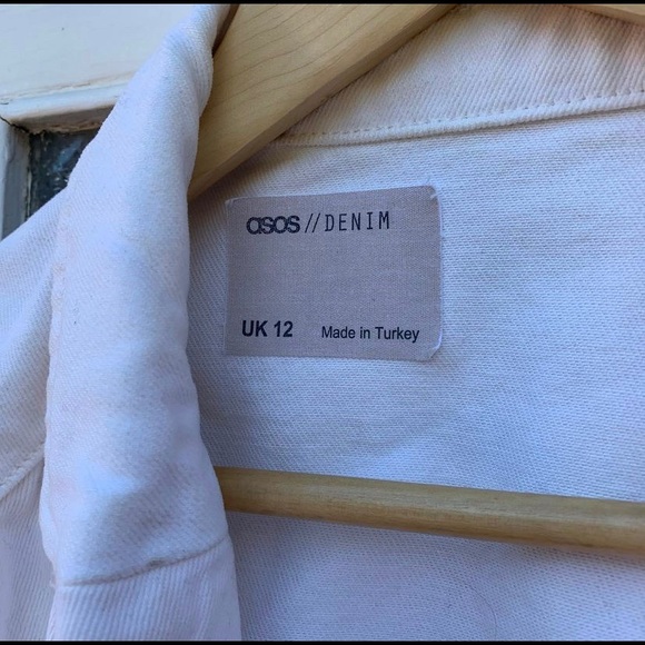 ASOS Tall white denim maxi shirt dress size 12. - Picture 4 of 4